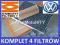 ZESTAW 4 FILTRÓW KNECHT VW GOLF IV 1.9 TDI FILTRY