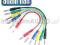 KABEL Adam Hall JACK 6,3-JACK 6,3 stereo 0,9m 6szt