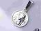 BARDZO ŁADNY MEDALIK SREBRNY MARYJA  0,925