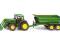 m-z SIKU 3863 ciągnik John Deere z przyczepą 1:32