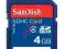 SanDisk SDHC 4GB Class 4 - 15 MB/s - NOWA FVAT