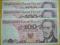 3 szt. banknotów 100 zł z 1988 r. po kolei