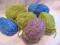 Włóczka mohair gruba melanż  zestaw 30 dkg pastele