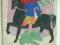 K. MANN - świąteczna - na koniu z choinką