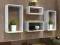 Zestaw 4 półek Cube białe regał IKEA HOME&amp;YOU