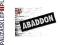 ABADDON LOGO   biały napis naszywka (Naszywki)