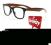 OKULARY NERDY WAYFARER ZERÓWKI + GRATISY