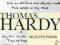 THOMAS HARDY: SELECTED POEMS Tim Armstrong