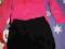 śliczny komplet szorty plus bluzeczka