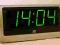 Zegar budzik sieciowy LED XONIX 1818 zielony