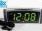 Zegar budzik sieciowy LED XONIX 1811 zielony