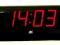 Zegar budzik sieciowy LED XONIX 1818 czerwony