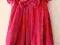 AKSAMITNA sukienka 18-24 m-ce 86 cm FUKSJA