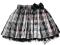 *F &amp; F* SPÓDNICZKA w kratkę tiul kokarda 18-24