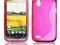 POKROWIEC SILIKONOWY ŻELOWY HTC DESIRE X RÓŻOWY