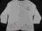 Świetny biały sweterek dziewczęcy 3-6m-c/68