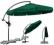 PARASOL OGRODOWY NAWYSIĘGNIKU 3M ZIELONY+POKROWIEC