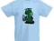 Koszulka dla dzieci ZIELONY SMOK chłopięca błękitn