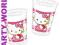 KUBECZKI PLASTIKOWE HELLO KITTY 200ml/ 8szt. 7933