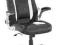 Fotel biurowy krzesło Q-042 czarno-biały fotele