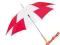 Parasol  BIAŁO-CZERWONY 