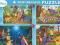 Puzzle 20 + 60 + 100 + 180 el. Kubuś Puchatek
