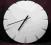 VATTNA biały nowoczesny zegar modern clock ścienny