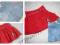 2 SPÓDNICZKI MYSZKA MINNIE CZERWONA + JEANSOWA
