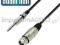 Mikrofonowy Adam Hall XLR gniazdo-JACK 6,3 mono 1m