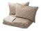 IKEA KARIT Narzuta i 2 poszewki 260x280cm BEŻOWY