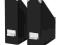 IKEA KASSETT Segregator czarny 2szt