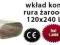 Rura owalna 120x240 1mb gr. 1,0 mm wkład kominowy