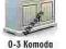 SOŚNO MEBLE Komoda OLIVERA O-3  KRAKÓW