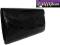 POJEMNA LAKIEROWANA KOPERTÓWKA CZARNA CLUTCH