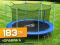 TRAMPOLINA Z SIATKĄ 183 cm +DRABINKA 3w1 NEO PRO