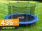 TRAMPOLINA Z SIATKĄ 435 cm +DRABINKA 3w1 NEO PRO