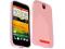 RÓŻOWE ELASTYCZNE ETUI GEL HTC ONE SV + Folia