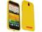 ŻÓŁTE ELASTYCZNE ETUI GEL HTC ONE SV + Folia