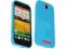 NIEBIESKIE ELASTYCZNE ETUI GEL HTC ONE SV + Folia