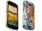 KWIATY elastyczne etui Gel HTC ONE S +folia gratis