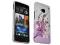 w2 KWIATY etui Gel HTC ONE / M7 + folia gratis