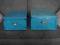 2 pudełka niebieskie