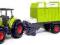 Lusi SIKU 1:87 1846 Traktor Claas z przyczepą