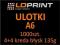 Ulotki A6 1000szt 135g dwustronne