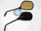 LUSTERKA UNIWERSALNE KOMPLET OWAL CZARNE M10