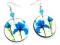 Kolczyki Irysy - deocupage - super HIT Kolczyki Irysy - deocupage - super HIT