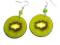 Kolczyki Kiwi - deocupage - super HIT Kolczyki Kiwi - deocupage - super HIT