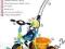 ROWEREK HAUCK TRZYKOŁOWY lime turkis orange