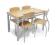 STÓŁ i 4 CZTERY KRZESŁA BUK KRZESEŁKA KRZESŁO W-WA