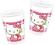 Kubeczki plastikowe Hello Kitty Harts 8 szt. 200ml